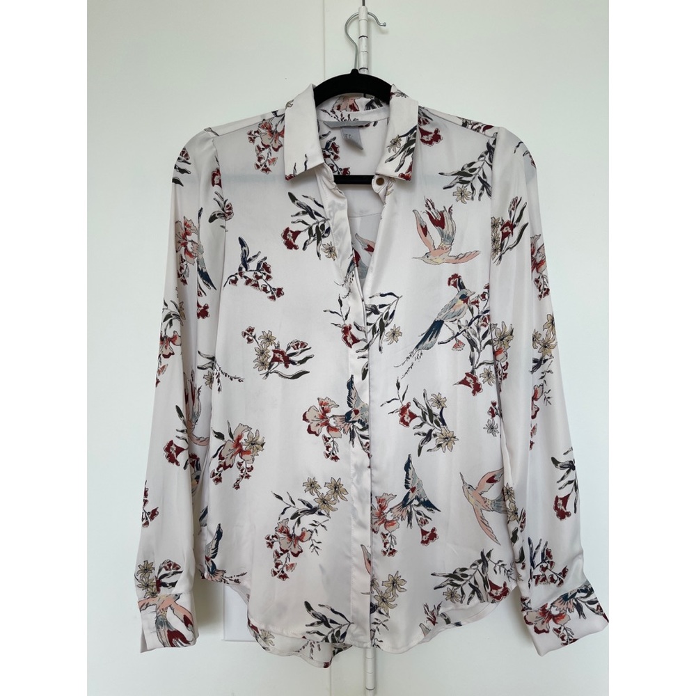 H&M Cream Floral Blouse